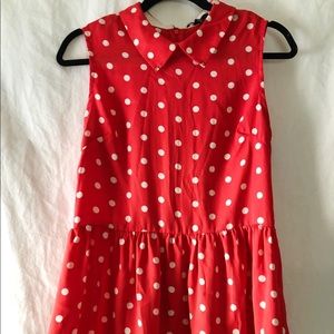 Forever 21 polka dot blouse